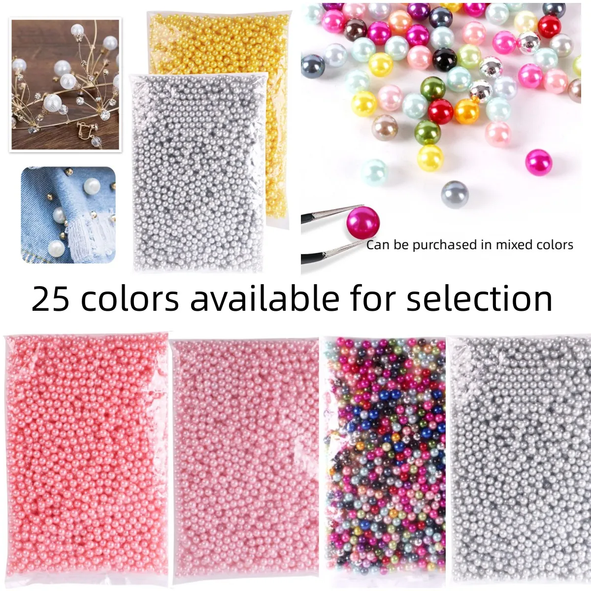 3-12mm nonporous 500g ABS imitation pearl circular plastic pearl for embroidery and jewelry production
3-12mm nonporous 500g ABS imitation pearl circular plastic pearl for embroidery and jewelry production