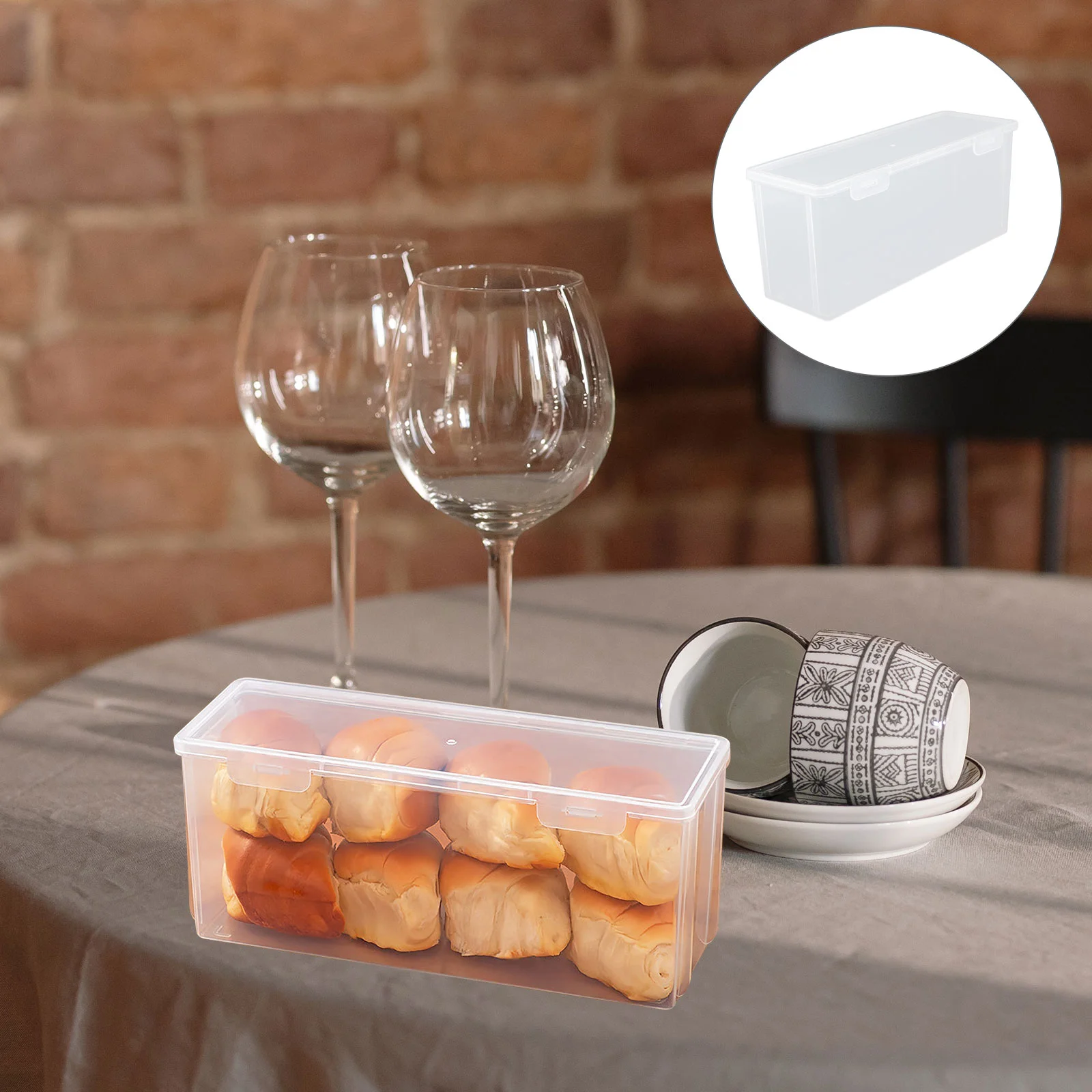 Clear Plastic Container Bread Storage Box Refrigerator Fruit Holder Salad Fridge Case Canister Kitchen Supply
Clear Plastic Container Bread Storage Box Refrigerator Fruit Holder Salad Fridge Case Canister Kitchen Supply