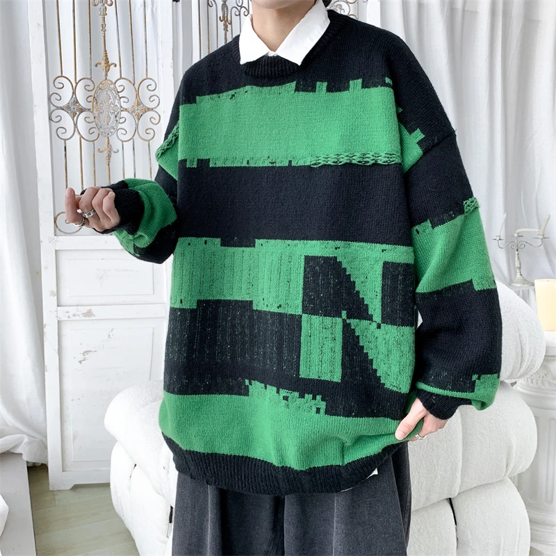 New High Quality Men's Knitted Sweater Fashion Loose Plus Size Warm Versatile Casual Tops Men Clothing
New High Quality Men's Knitted Sweater Fashion Loose Plus Size Warm Versatile Casual Tops Men Clothing