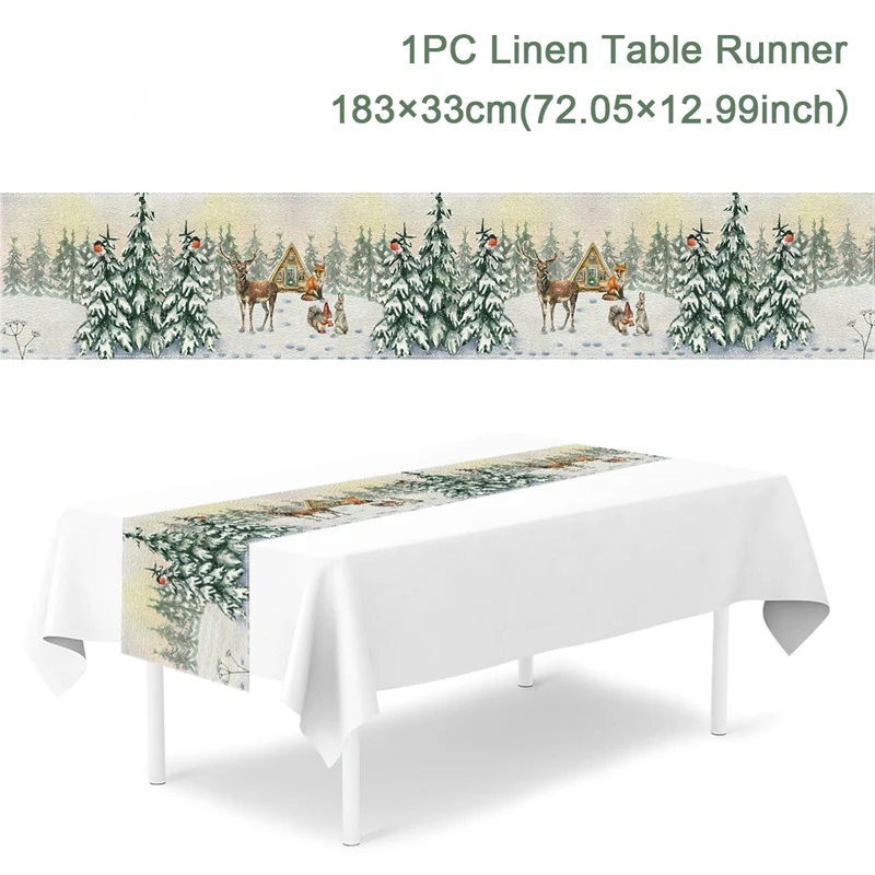 Рождественские льняные скатерти Wayfun
Рождественские льняные скатерти Wayfun