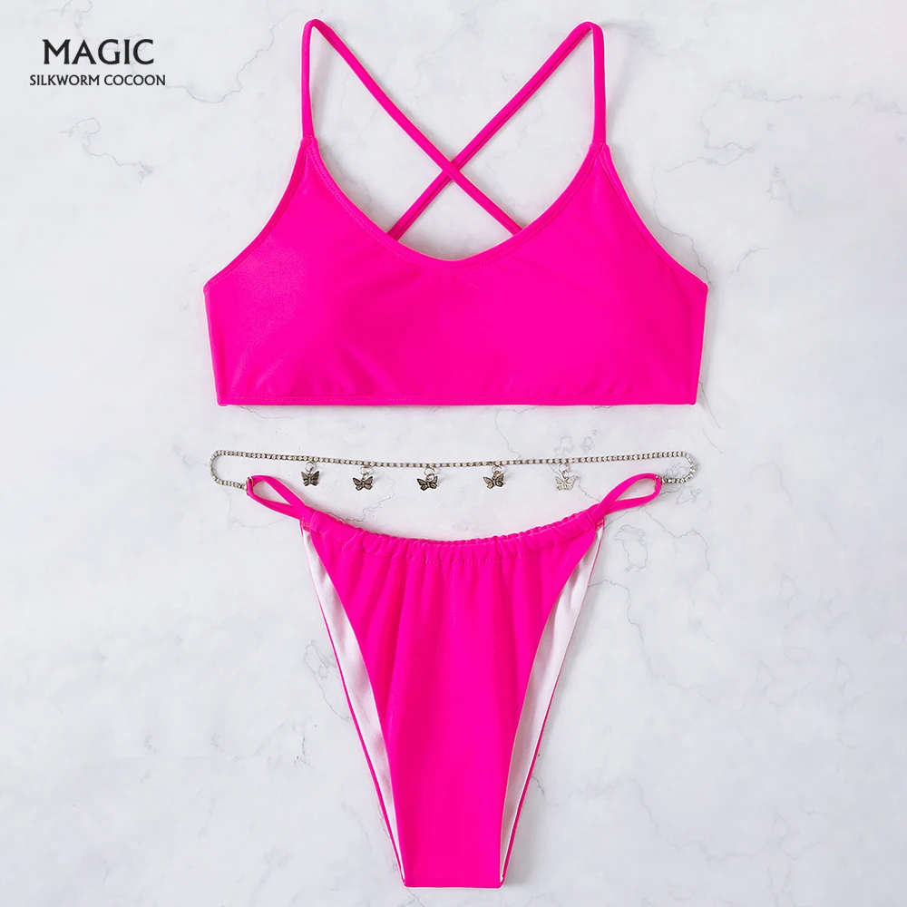 Two Pieces Summer Women Split Swimwear Set Ladies Solid Color Sexy Backless Bikini Swimsuit Holiday Vacation Travel Beach Wear
Two Pieces Summer Women Split Swimwear Set Ladies Solid Color Sexy Backless Bikini Swimsuit Holiday Vacation Travel Beach Wear