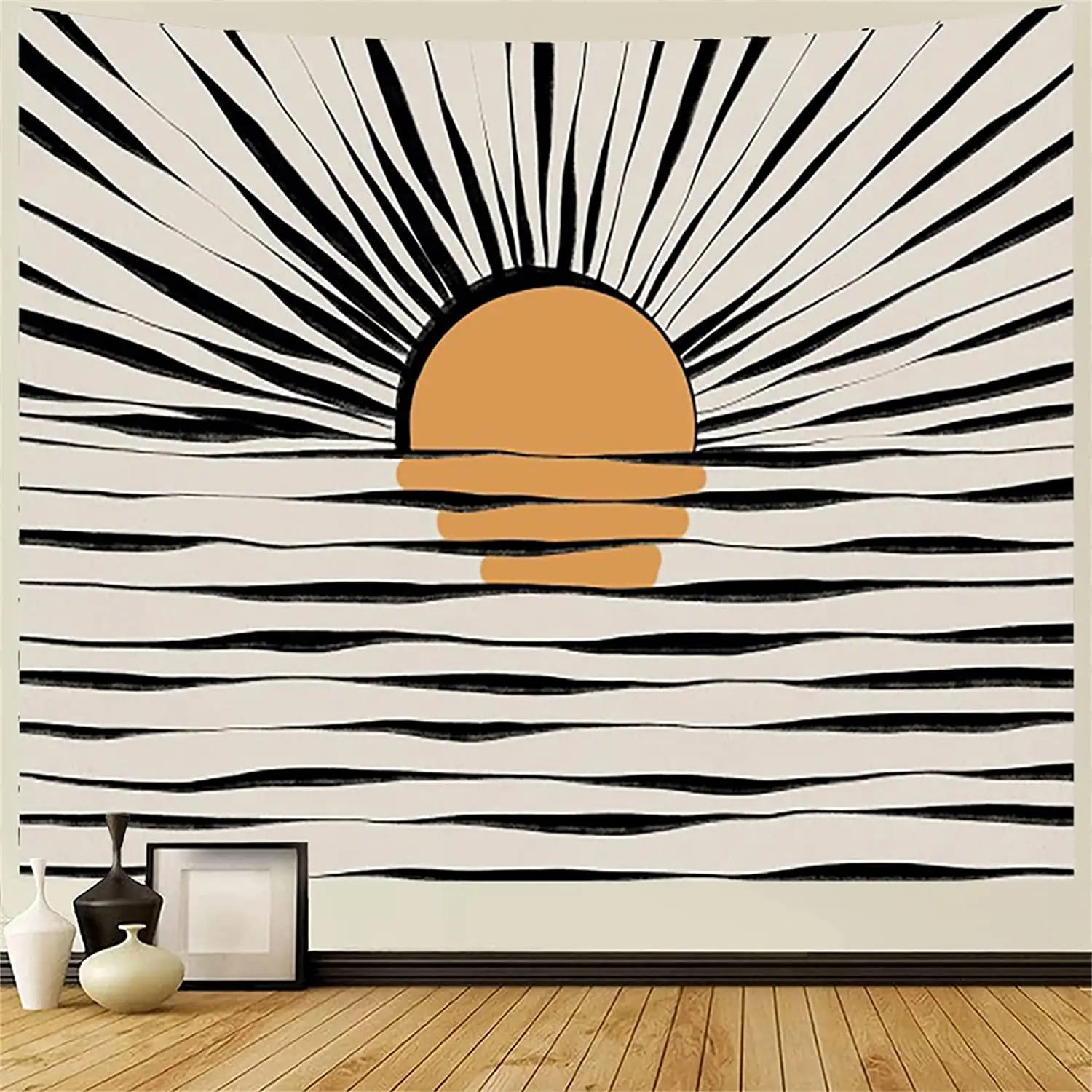 Mid Century Ocean Sunrise Tapestry, Boho Minimalist Vintage Sun Tapestry Wall Hanging, Fantasy Retro 70s Sunrise Sunset Tapestry
Mid Century Ocean Sunrise Tapestry, Boho Minimalist Vintage Sun Tapestry Wall Hanging, Fantasy Retro 70s Sunrise Sunset Tapestry