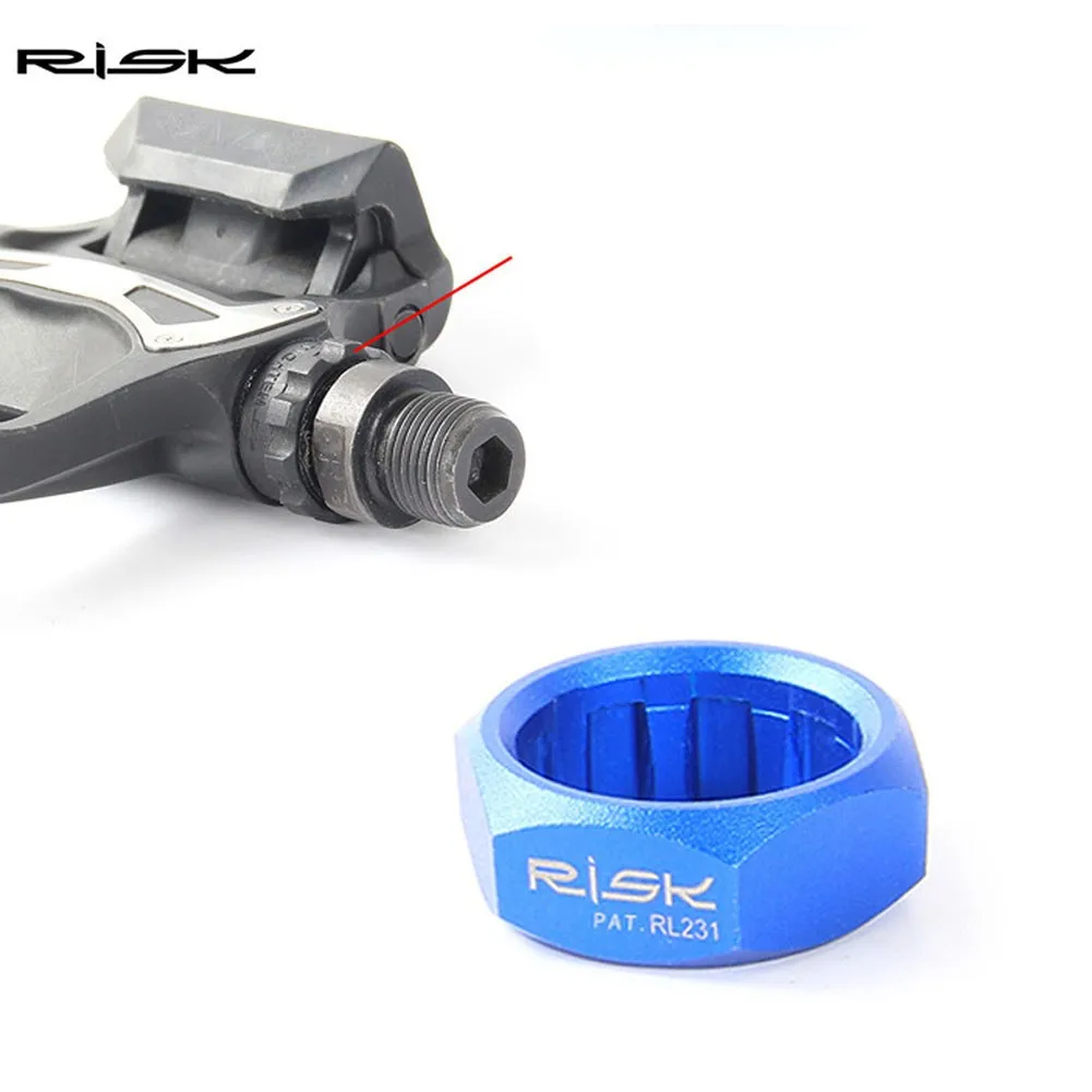 Tool Kit Risk Bicycle Pedals Axle Spindle Lockring Removal Tool 10T For SPD Loosen Nut Cone Bike Accessories
Tool Kit Risk Bicycle Pedals Axle Spindle Lockring Removal Tool 10T For SPD Loosen Nut Cone Bike Accessories