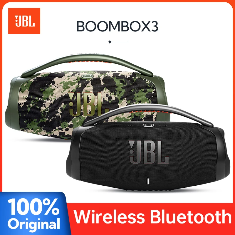 

JBL Boombox 3 Portable Wireless Bluetooth Speaker IPX7 Boom Box Waterproof Loudspeaker Dynamics Music Subwoofer Outdoor Stereo