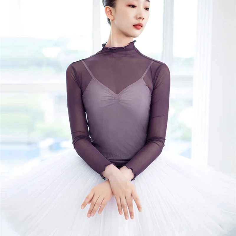 Lace Gauze Dancing Dress Women's Adult Ballet Exercise Clothing Gym Outfit Long Sleeve Mesh Top Girls Dancewear
Lace Gauze Dancing Dress Women's Adult Ballet Exercise Clothing Gym Outfit Long Sleeve Mesh Top Girls Dancewear