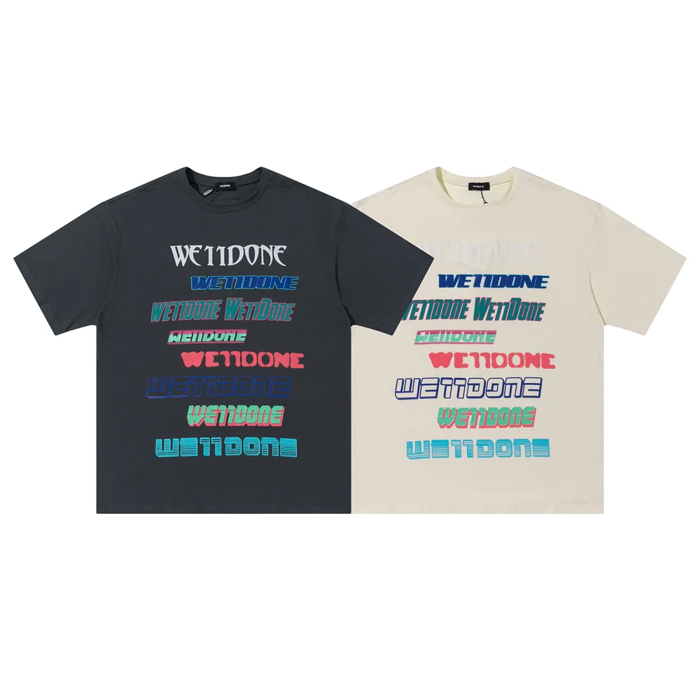 WE11DONE Tops & Tees New Unisex Letter Printed Fashionable Short Sleeve All-match Simple T-shirt
WE11DONE Tops & Tees New Unisex Letter Printed Fashionable Short Sleeve All-match Simple T-shirt