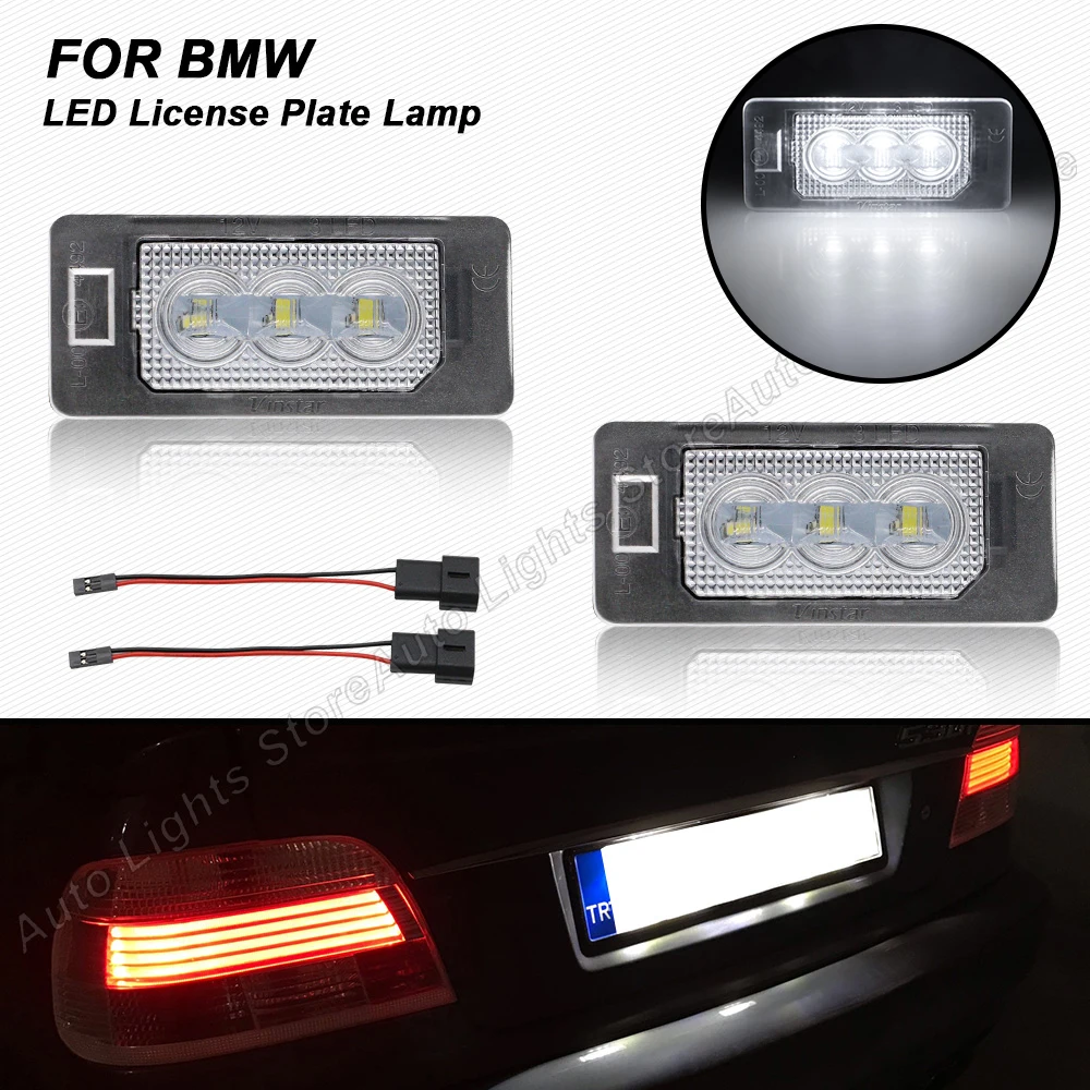 2PCS LED License Plate Light For BMW E46 E90 F10 E60 E39 F15 F16 E70 E71 E92 E93 M3 No Error Number Plate Lamps Number Backlight
2PCS LED License Plate Light For BMW E46 E90 F10 E60 E39 F15 F16 E70 E71 E92 E93 M3 No Error Number Plate Lamps Number Backlight
