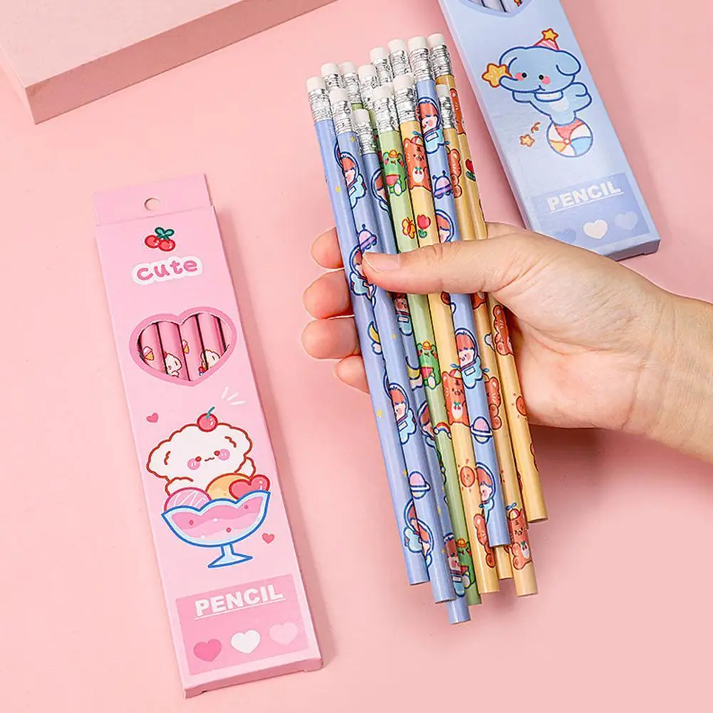 Cartoon High Appearance Level Student Pencil Case With Pencil Children's School Supplies 6 Pieces With HB Exam Special Pencil
Cartoon High Appearance Level Student Pencil Case With Pencil Children's School Supplies 6 Pieces With HB Exam Special Pencil