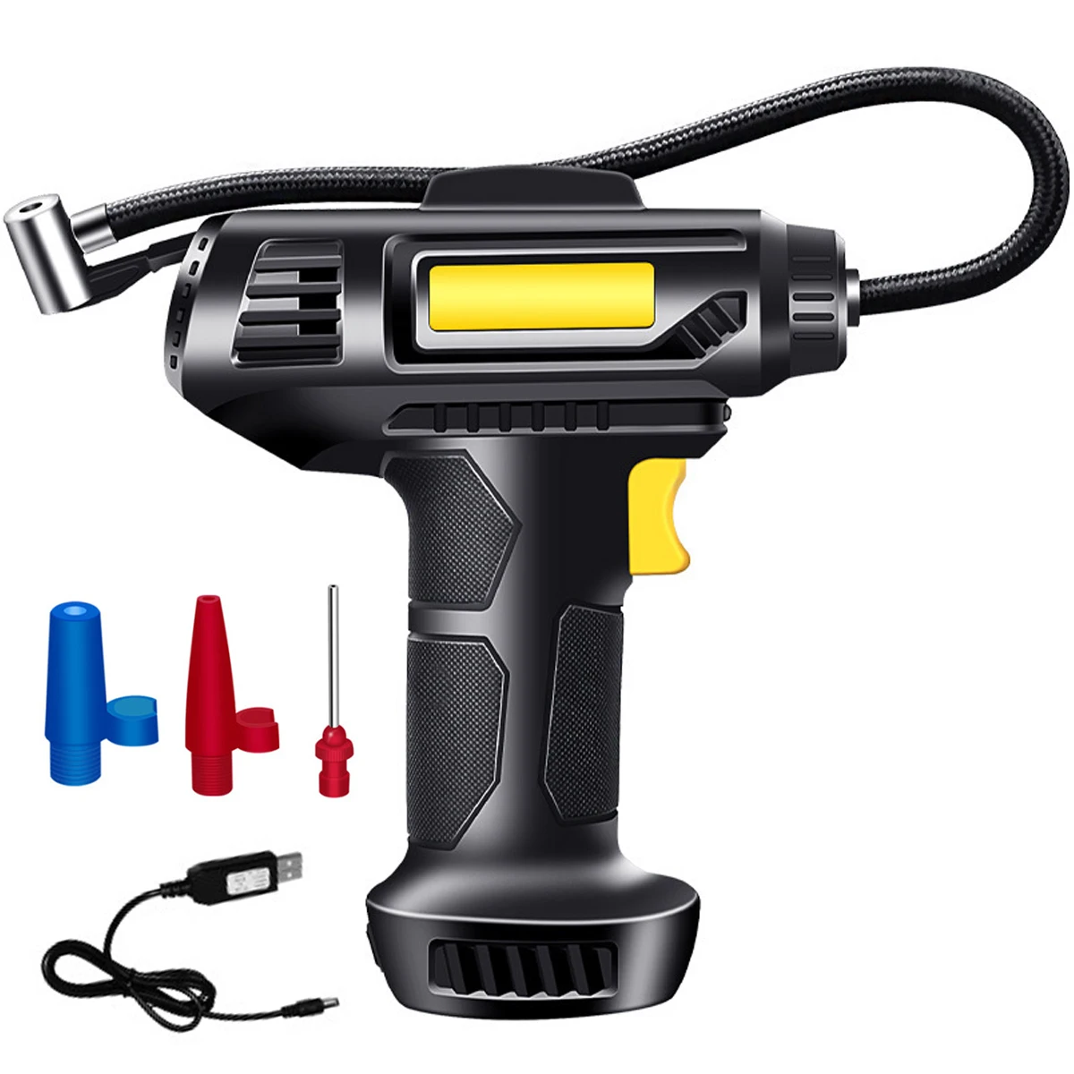 Hot Electric Car Tire Inflator Portable 150PSI Cordless Air Compressor 2000mAh USB Rechargeable Battery Handheld Digital Car
Hot Electric Car Tire Inflator Portable 150PSI Cordless Air Compressor 2000mAh USB Rechargeable Battery Handheld Digital Car