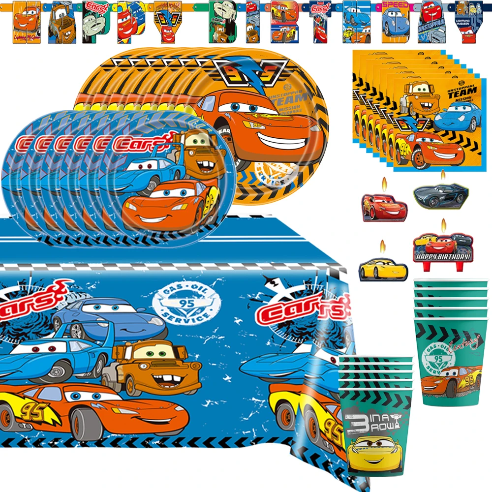 Disney Cars Birthday Party Supplies Lightning McQueen Decoration Disposable Tablecloth Cake Topper 3D Car Balloon For Kids Boys
Disney Cars Birthday Party Supplies Lightning McQueen Decoration Disposable Tablecloth Cake Topper 3D Car Balloon For Kids Boys