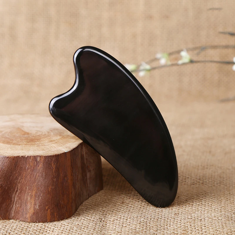 Black Buffalo Horn Guasha Board Triangle Heart-shaped Gua Sha Scraper Maderoterapia Back Neck Waist Massager Skin Scraping Board
Black Buffalo Horn Guasha Board Triangle Heart-shaped Gua Sha Scraper Maderoterapia Back Neck Waist Massager Skin Scraping Board