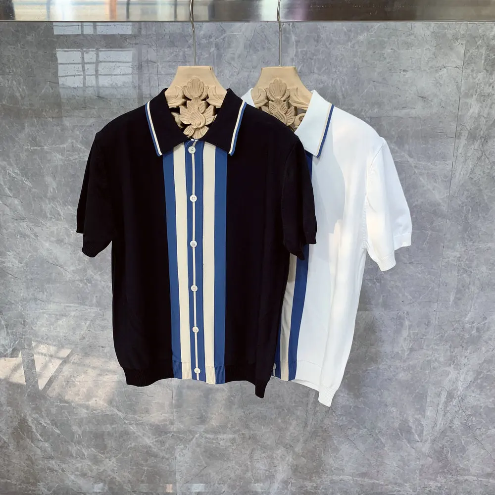 2022 Summer Fashion Clothing Men's Casual Lapel Short Sleeves POLO Shirts Male Slim Fit Contrast Color Knitting Polo Shirt C41
2022 Summer Fashion Clothing Men's Casual Lapel Short Sleeves POLO Shirts Male Slim Fit Contrast Color Knitting Polo Shirt C41