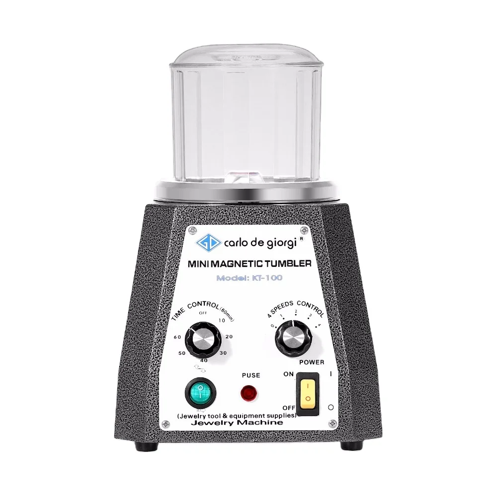 Mini KT-100 Magnetic Tumbler 100mm Jewelry Polisher and Finisher Machine 220V Brand New
Mini KT-100 Magnetic Tumbler 100mm Jewelry Polisher and Finisher Machine 220V Brand New