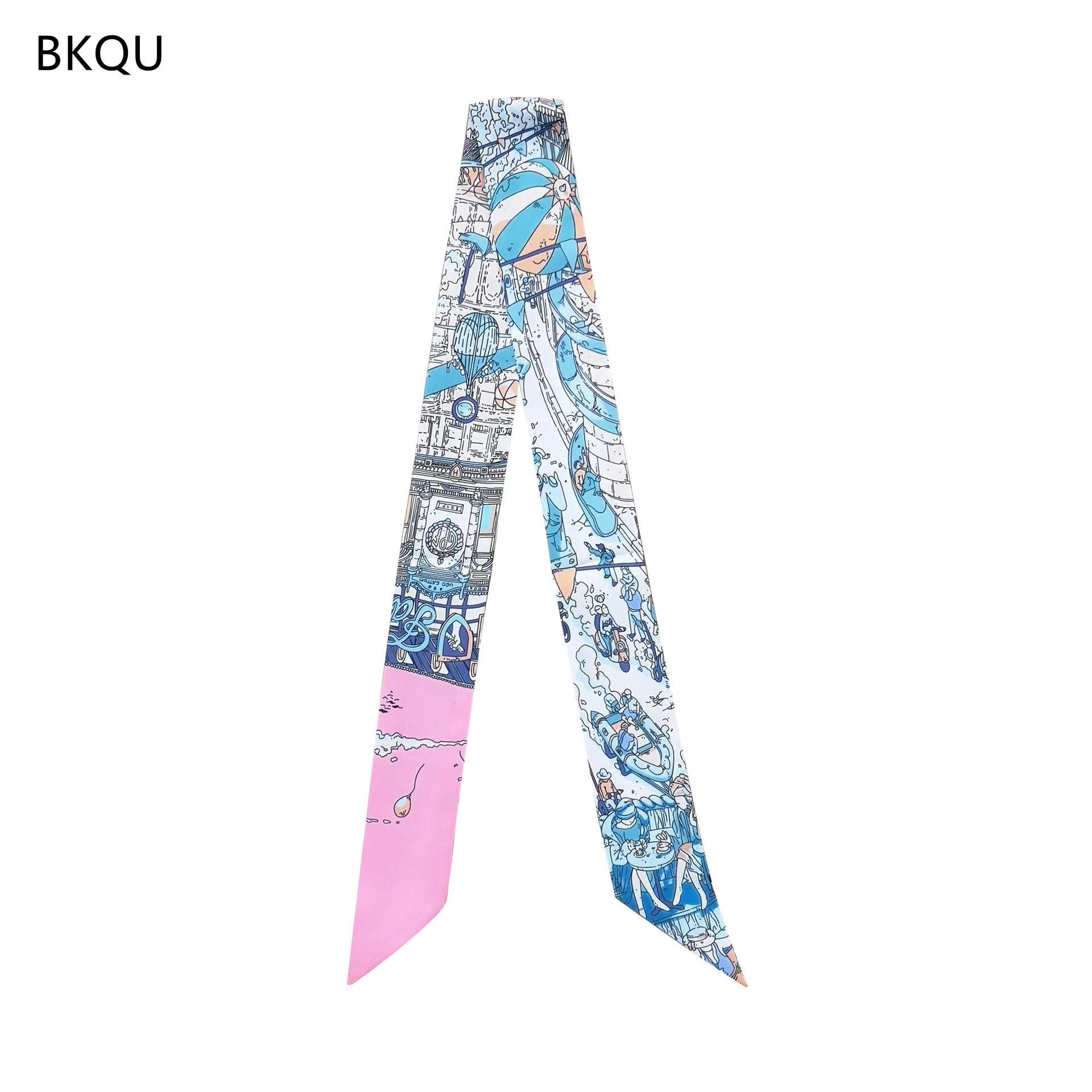 2022 Hair Scarf For Women Castle Print Twill Satin Wrap Bag Handle Silk Scarves Long Headband Luxury Brand Women's Headscarf
2022 Hair Scarf For Women Castle Print Twill Satin Wrap Bag Handle Silk Scarves Long Headband Luxury Brand Women's Headscarf
