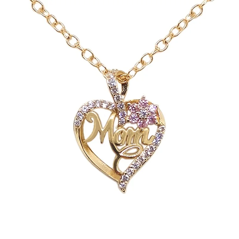 KYTRD Flower Language Mother {MOM} Letter Necklace Retro Classic Heart-shaped Simple Pendant Collarbone Chain Mother Gift
KYTRD Flower Language Mother {MOM} Letter Necklace Retro Classic Heart-shaped Simple Pendant Collarbone Chain Mother Gift