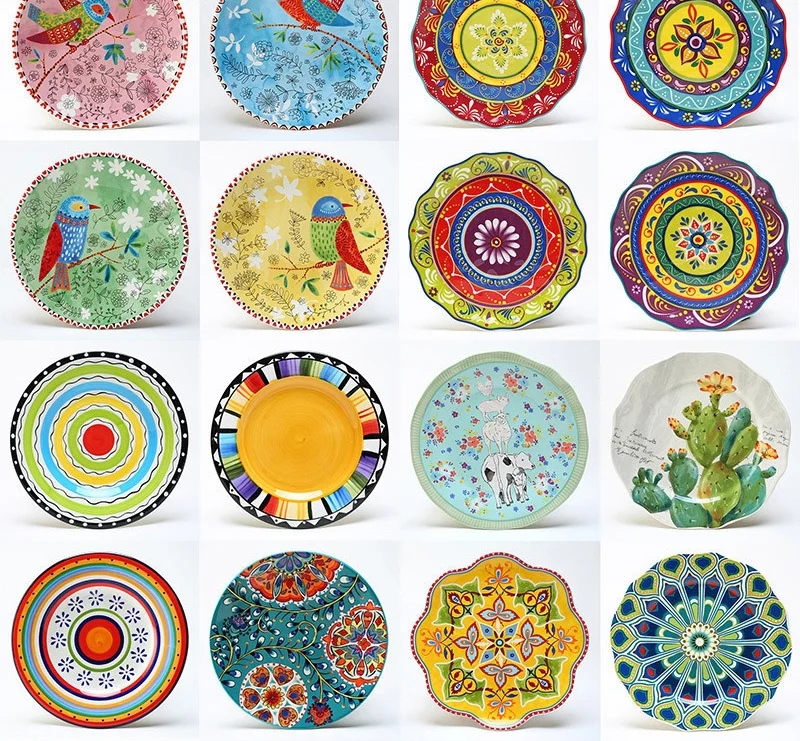8 inch round hand-painted flower ceramic plate fruit salad plate dessert steak cuisine kitchen storage decorative tableware
8 inch round hand-painted flower ceramic plate fruit salad plate dessert steak cuisine kitchen storage decorative tableware