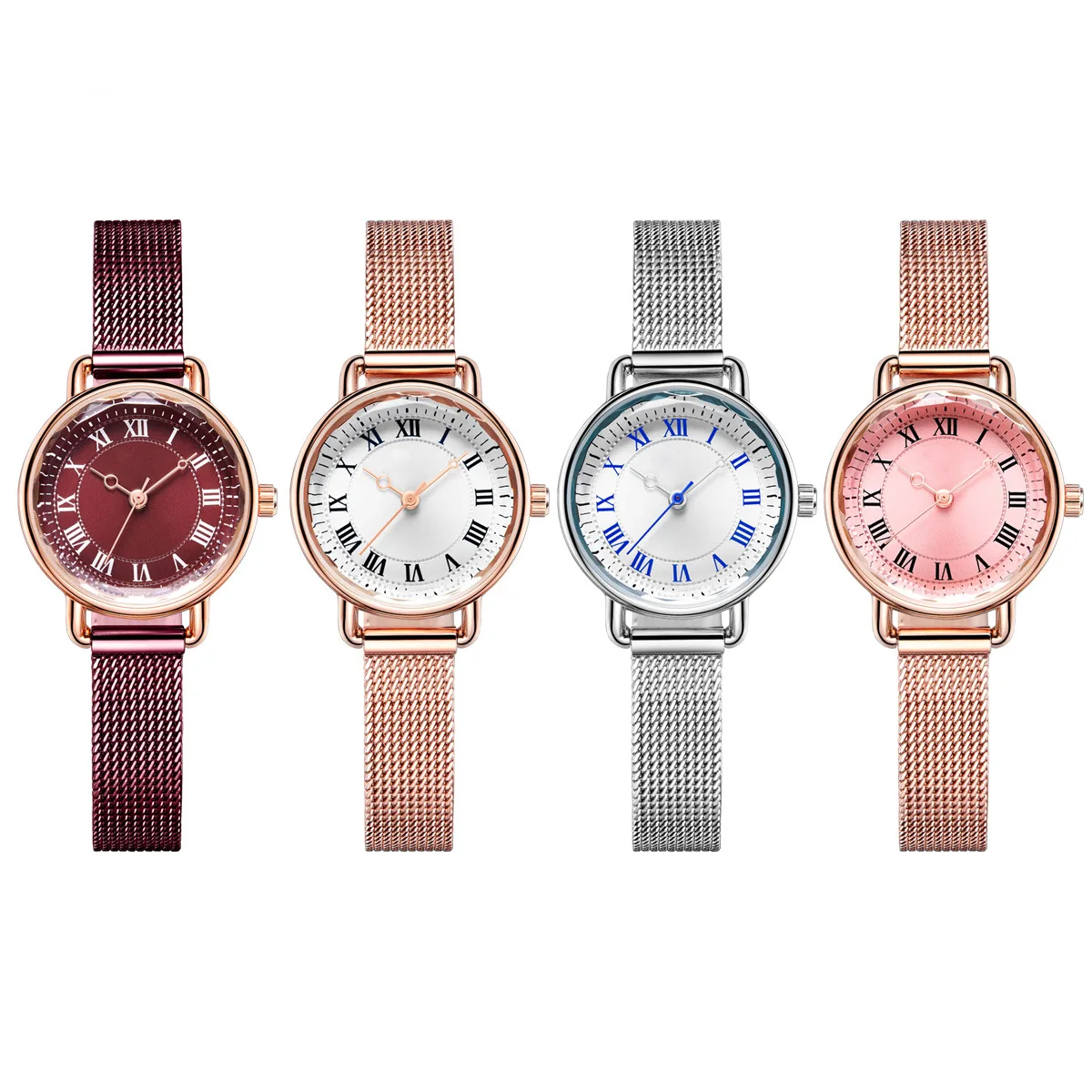 Women Small Dial Quartz Watch Rose Gold Sliver Mesh Band 22mm Diameter Ladies Female Girl Student Wristwatch for Dropshipping
Women Small Dial Quartz Watch Rose Gold Sliver Mesh Band 22mm Diameter Ladies Female Girl Student Wristwatch for Dropshipping