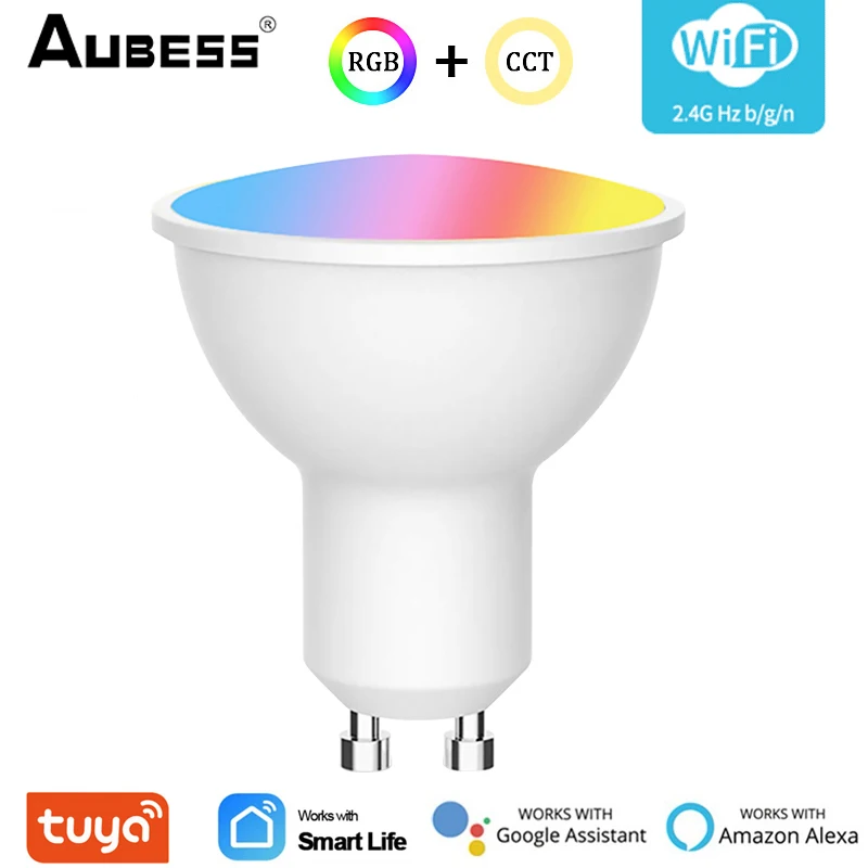 Gu10 Wifi Smart Led Light Bulbs 85-265V Spotlight Tuya Smart Life APP 4W RGBCW Led Lamp Works With Alexa Google Home
Gu10 Wifi Smart Led Light Bulbs 85-265V Spotlight Tuya Smart Life APP 4W RGBCW Led Lamp Works With Alexa Google Home
