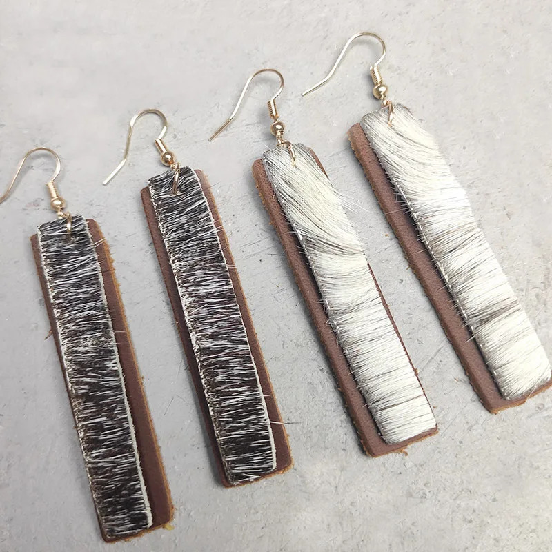 New Creative Double layer Horse Eye Leather Horse Hair Earrings Popular Texture Earrings Fashion Earrings Gift Wholesale
New Creative Double layer Horse Eye Leather Horse Hair Earrings Popular Texture Earrings Fashion Earrings Gift Wholesale