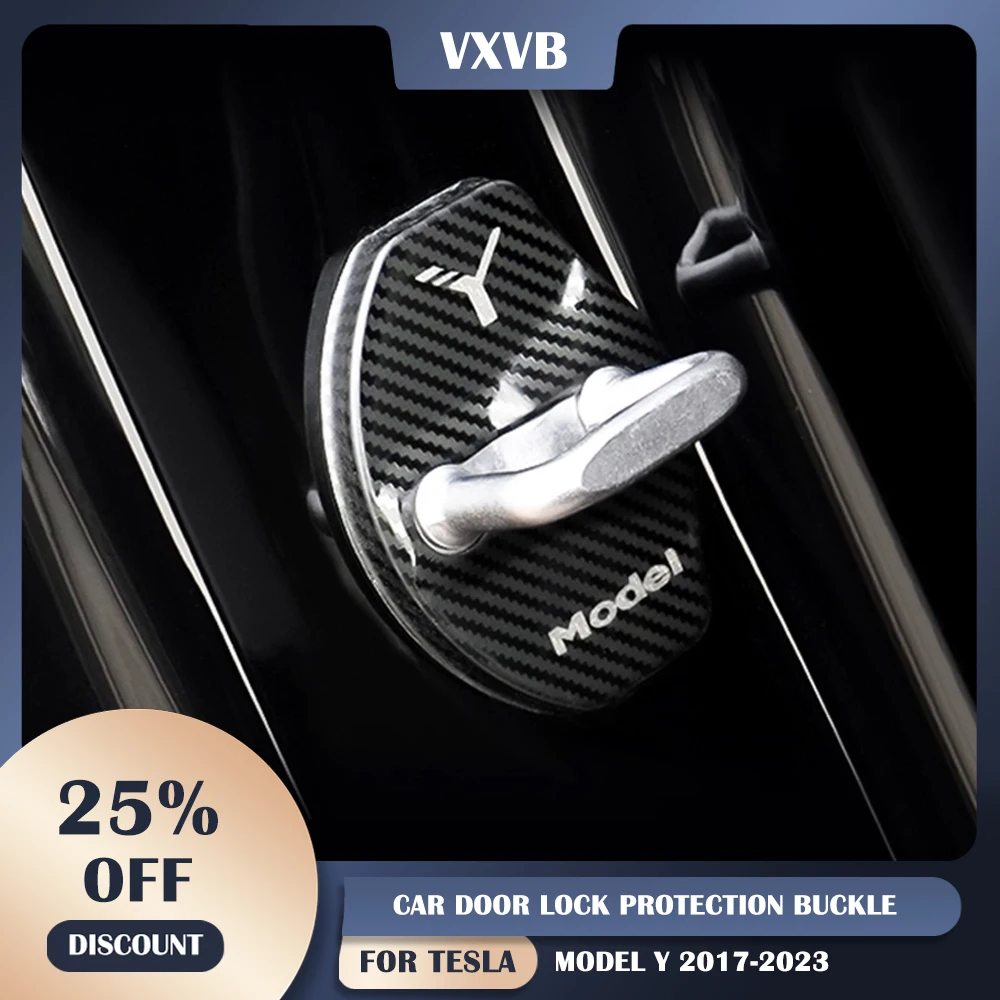 New Car Door Lock Buckle Cover Decals Tesla Model Y 2017-2023 Accessories Carbon Fiber Metal Stickers Auto Interior Accessories
New Car Door Lock Buckle Cover Decals Tesla Model Y 2017-2023 Accessories Carbon Fiber Metal Stickers Auto Interior Accessories
