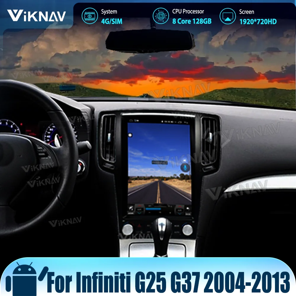 Автомобильный радиоприемник для Infiniti G25 G37 2004-2015 сенсорный экран в стиле Тесла Android Autoaudio беспроводной CarPlay GPS навигатор 8-ядерный стерео
Автомобильный радиоприемник для Infiniti G25 G37 2004-2015 сенсорный экран в стиле Тесла Android Autoaudio беспроводной CarPlay GPS навигатор 8-ядерный стерео