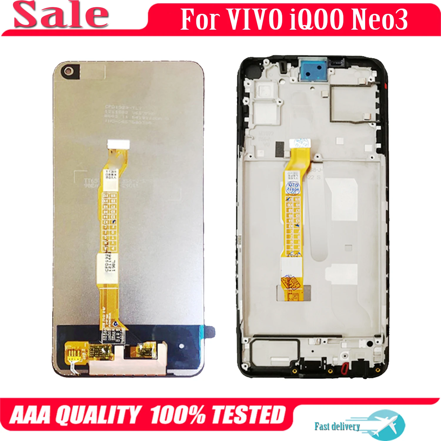 

Original 6.57" For VIVO iQOO Neo3 Neo 3 5G V1981A LCD Display Touch Screen Replacement Digitizer Assembly