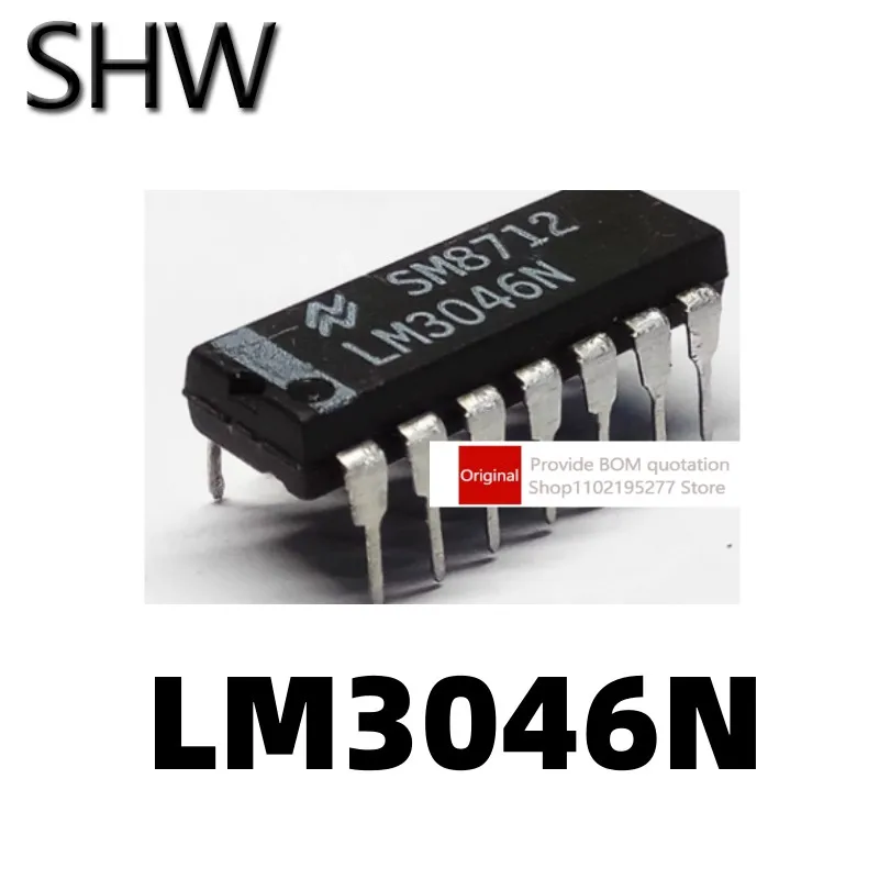 1 шт. LM3046N LM3046 встроенный DIP-14 
1 шт. LM3046N LM3046 встроенный DIP-14