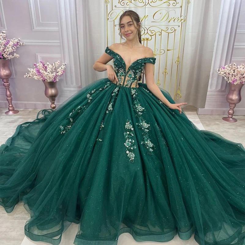 Angelsbridep Ball Gown Quinceanera Dresses With Appliques Crystal Emerald Green 15 Year Old Princess Dresses Vestidos De 15 Años
Angelsbridep Ball Gown Quinceanera Dresses With Appliques Crystal Emerald Green 15 Year Old Princess Dresses Vestidos De 15 Años