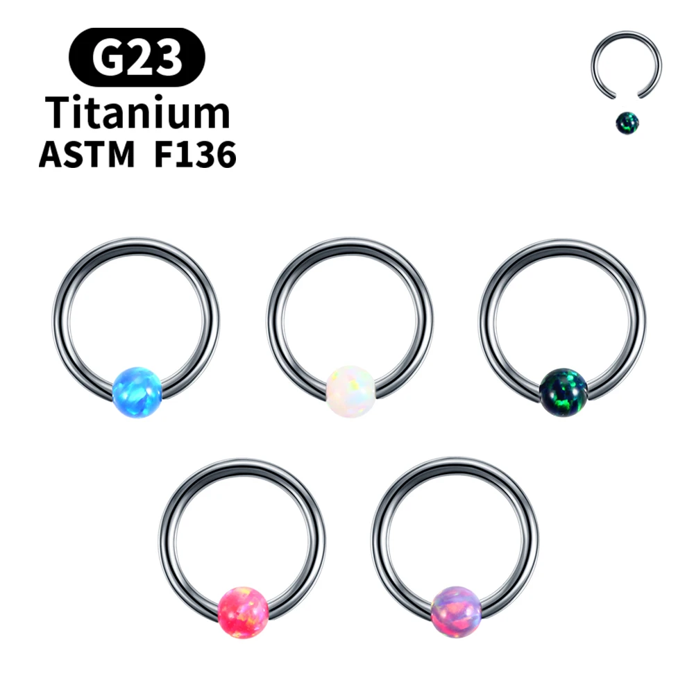 G23 Titanium Inner Thread Opal Nose Ring 16G Female Lip Nose Piercing F136 Implantable Female Body Decoration Piercing Jewelry 
G23 Titanium Inner Thread Opal Nose Ring 16G Female Lip Nose Piercing F136 Implantable Female Body Decoration Piercing Jewelry