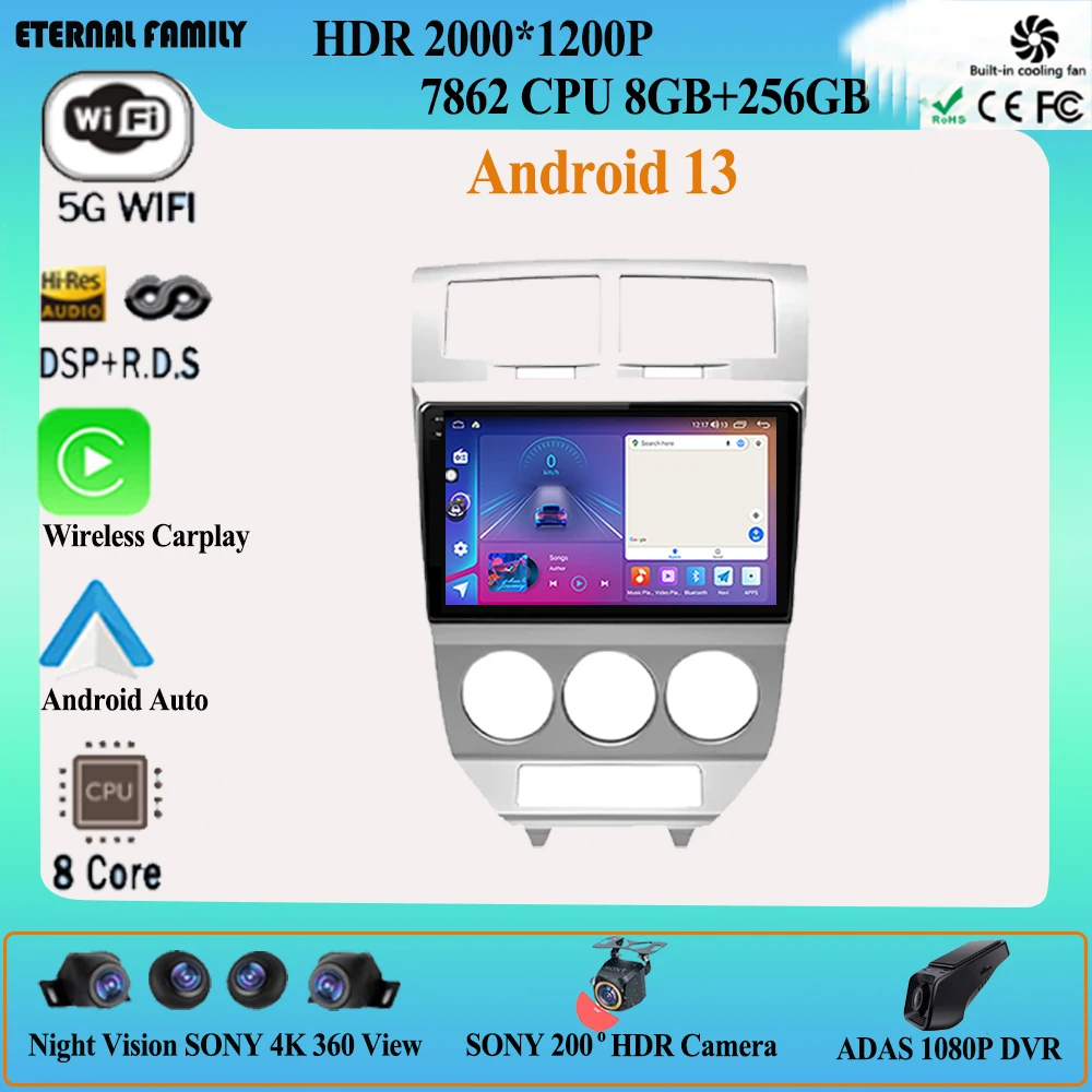 Car Radio For Dodge Caliber 2007 - 2010 Android Auto Multimedia Player Head Unit Autoradio Navigation Stereo 5G WIFI No 2din DVD
Car Radio For Dodge Caliber 2007 - 2010 Android Auto Multimedia Player Head Unit Autoradio Navigation Stereo 5G WIFI No 2din DVD
