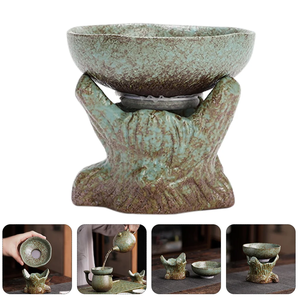 

Tea Infuser Strainer Porcelain Filter Colander Ceramic Loose Steeper Leaf Diffuser Basket Funnel Kungfu Coffee Fu Holder Filters