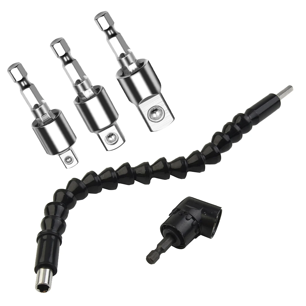 105 Degree Right Angle Drill Flexible Shaft Bit Extension Screwdriver Holder Socket Adapter Flexible Angle Extension Bit Kit
105 Degree Right Angle Drill Flexible Shaft Bit Extension Screwdriver Holder Socket Adapter Flexible Angle Extension Bit Kit