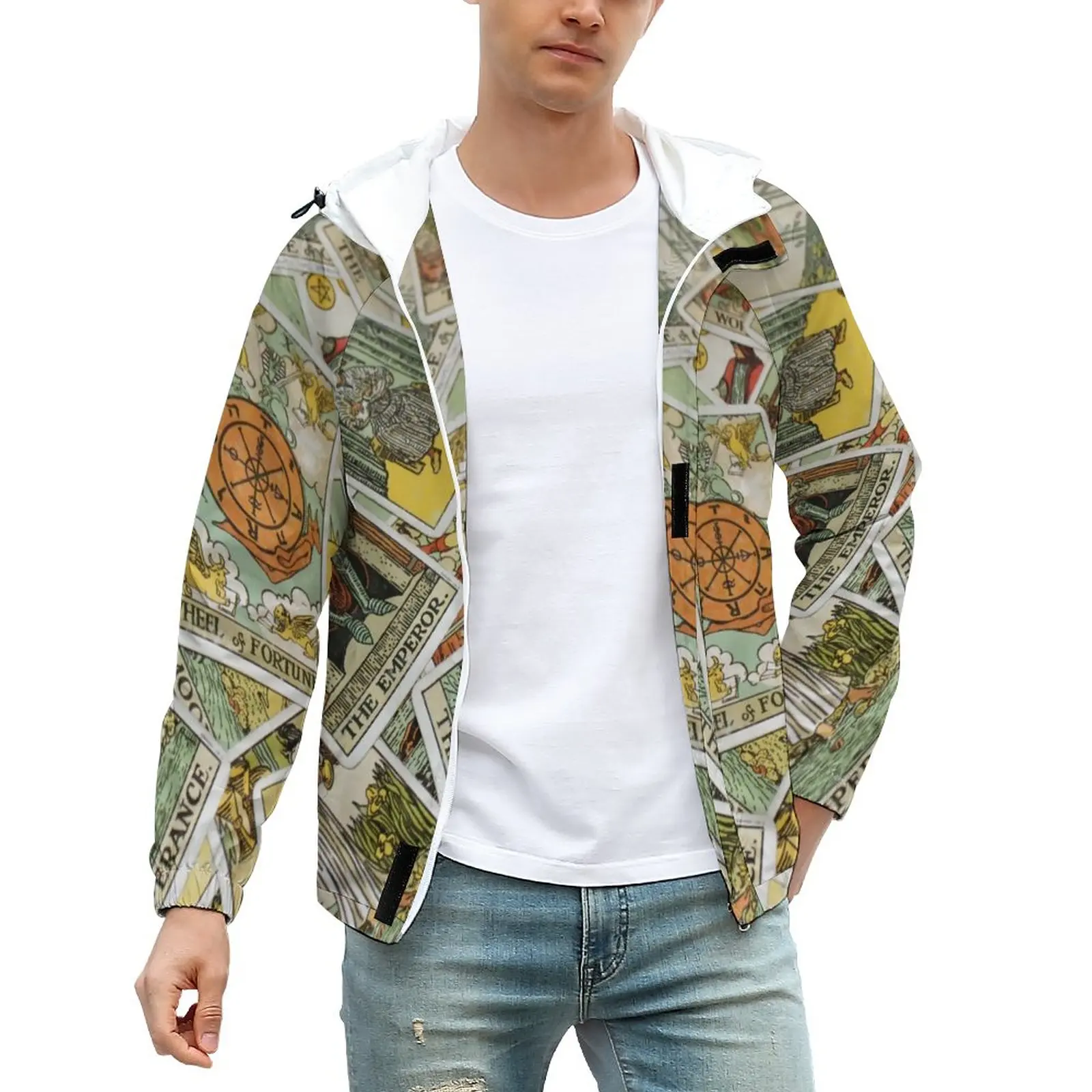 Куртка Tarot мужская с капюшоном, уличная модная ветрозащитная Уличная Повседневная куртка с принтом, гадашка, на осень, 4XL, 5XL, 6XL
Куртка Tarot мужская с капюшоном, уличная модная ветрозащитная Уличная Повседневная куртка с принтом, гадашка, на осень, 4XL, 5XL, 6XL
