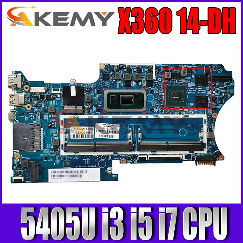 18742-1 Laptop Motherboard For HP Pavilion X360 14M-DH 14-DH 14T-DH Mainboard W/ 5405U i3 i5 i7 CPU 100% Tested OK
18742-1 Laptop Motherboard For HP Pavilion X360 14M-DH 14-DH 14T-DH Mainboard W/ 5405U i3 i5 i7 CPU 100% Tested OK