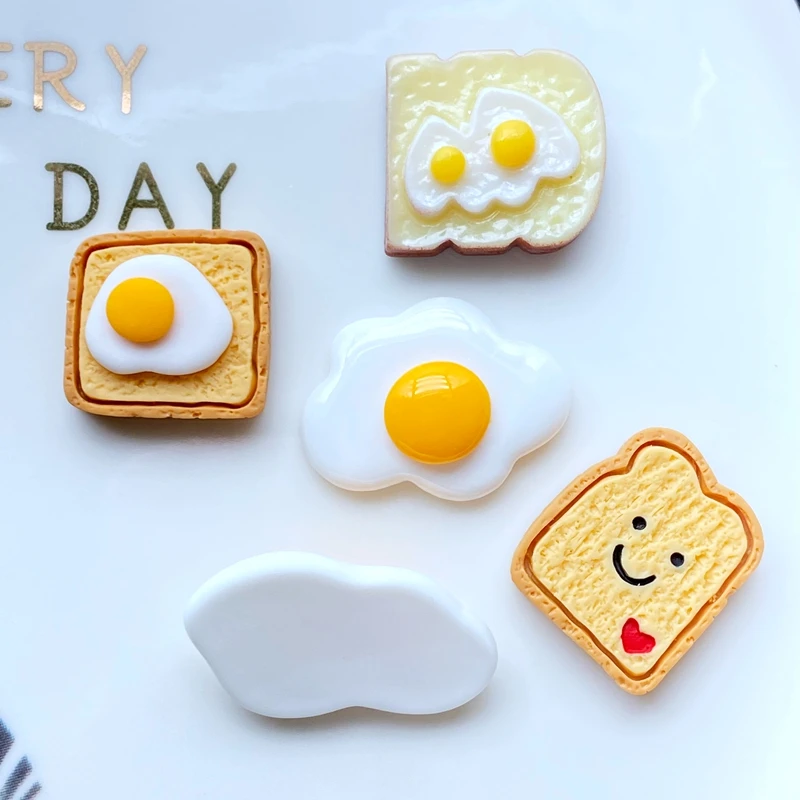 10Pcs/Lot Hand Painted Kawaii Resin Mixed Bread / Poached Egg Flatback Cabochons For Hair Bow Centers DIY Scrapbooking Decor L39
10Pcs/Lot Hand Painted Kawaii Resin Mixed Bread / Poached Egg Flatback Cabochons For Hair Bow Centers DIY Scrapbooking Decor L39