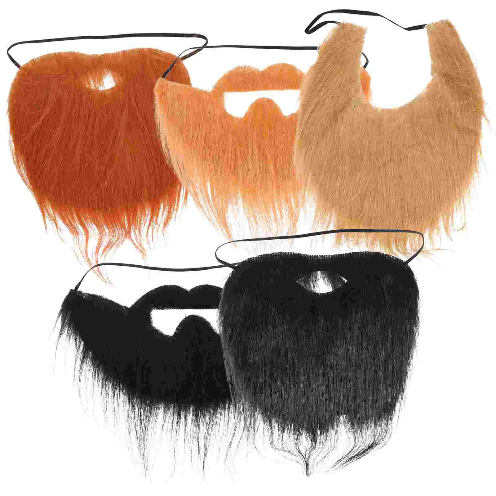 

Beard Fake Mustache Cosplay Men Santa Facial Hair Costume Beards Moustache Artificial Props Mustaches Party Man Novelty Faux