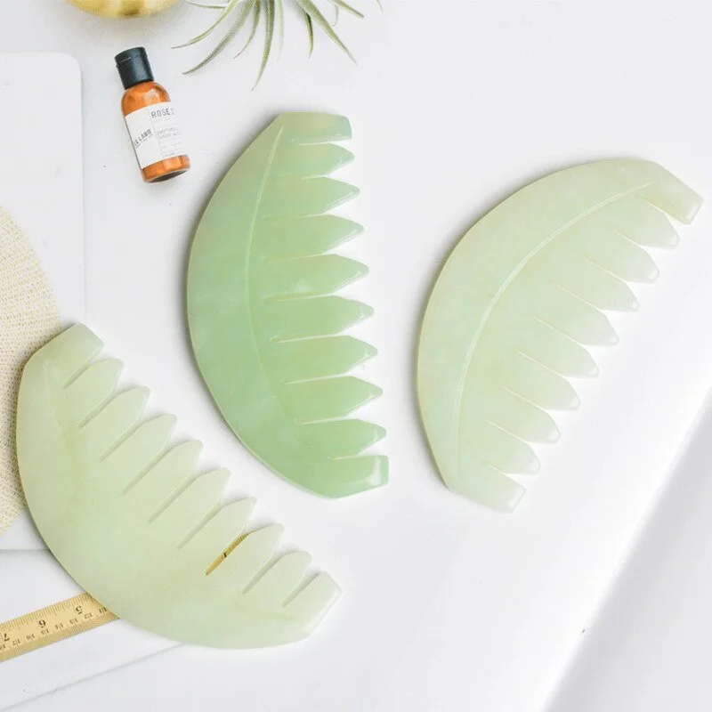 Jade Massage Comb Head Massager Hair Brush Gua Sha Board Stone Body Massage Brush Scalp Massager Meridian Comb Hair Treatment
Jade Massage Comb Head Massager Hair Brush Gua Sha Board Stone Body Massage Brush Scalp Massager Meridian Comb Hair Treatment
