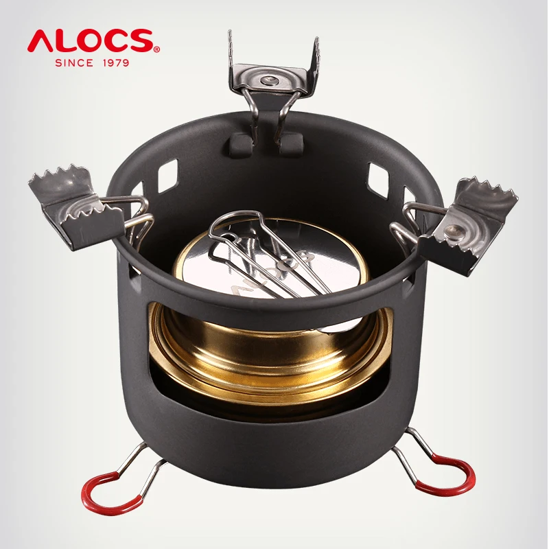 

ALOCS CS-B02 CS-B13 High Quality Compact Mini Spirit Burner Alcohol Picnic Stove with Stand for Outdoor Hiking Camping Furnace