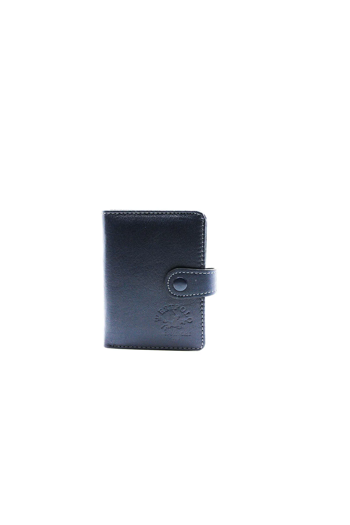 

West Polo Navy Patlı Original Leather Transparent Male Wallet Card Wallet W220455518