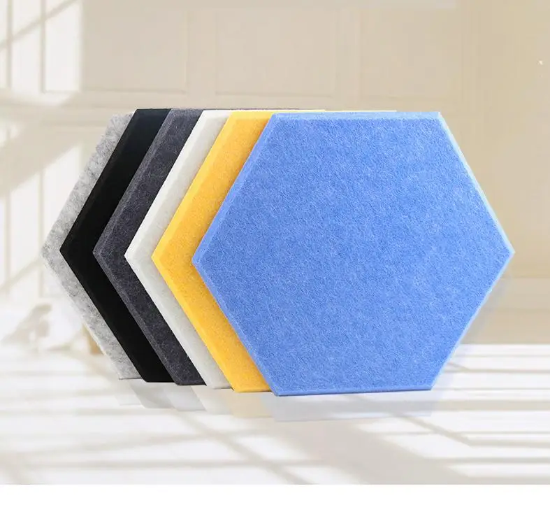 10pcs/lot Self-adhesive Hexagon Sound-absorbing Polyester Panels Home/bedroom Sound Insulation Wall Sticker Acoustic Panels 
10pcs/lot Self-adhesive Hexagon Sound-absorbing Polyester Panels Home/bedroom Sound Insulation Wall Sticker Acoustic Panels