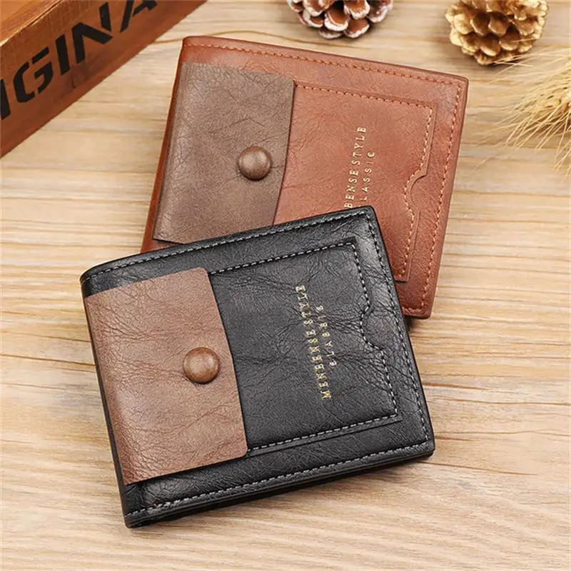 Men's Purse Stitching Multi Card Position Vintage Pocketbook Leisure Retro Style PU Wallet Short Oil Wax Handbag Gentlemen
Men's Purse Stitching Multi Card Position Vintage Pocketbook Leisure Retro Style PU Wallet Short Oil Wax Handbag Gentlemen
