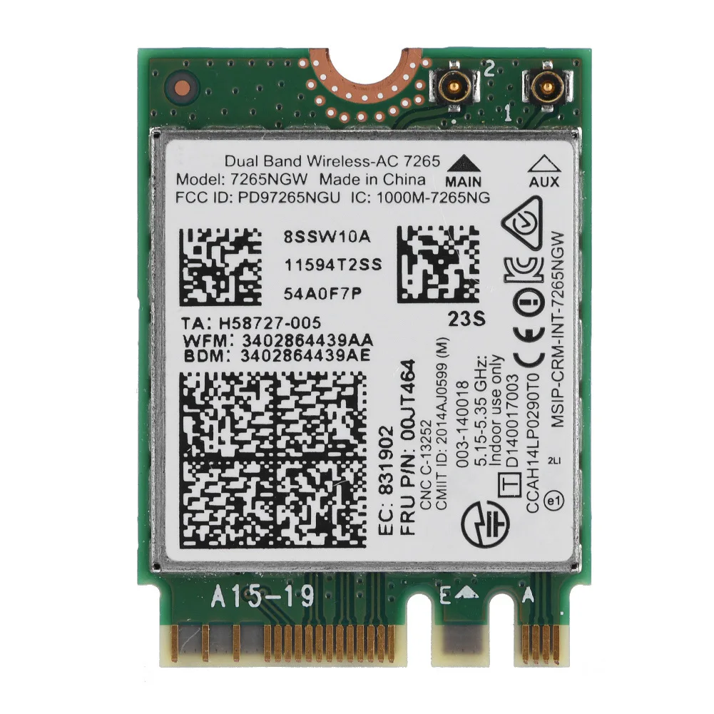 Двухдиапазонная беспроводная сетевая карта для Intel Dual Band Wireless-AC 7265, беспроводная сетевая карта 867M + Bluetooth 4,0 для Intel Wireless-AC Двухдиапазонная для
Двухдиапазонная беспроводная сетевая карта для Intel Dual Band Wireless-AC 7265, беспроводная сетевая карта 867M + Bluetooth 4,0 для Intel Wireless-AC Двухдиапазонная для