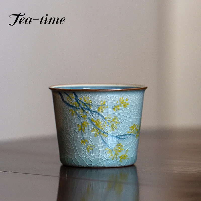Ice Crack Texture Hand-painted Maple Leaf Ceramic Teacups Underglaze Tea Cup Tea Cup Borneol Glaze Master Cup Kung Fu Tea Set
Ice Crack Texture Hand-painted Maple Leaf Ceramic Teacups Underglaze Tea Cup Tea Cup Borneol Glaze Master Cup Kung Fu Tea Set