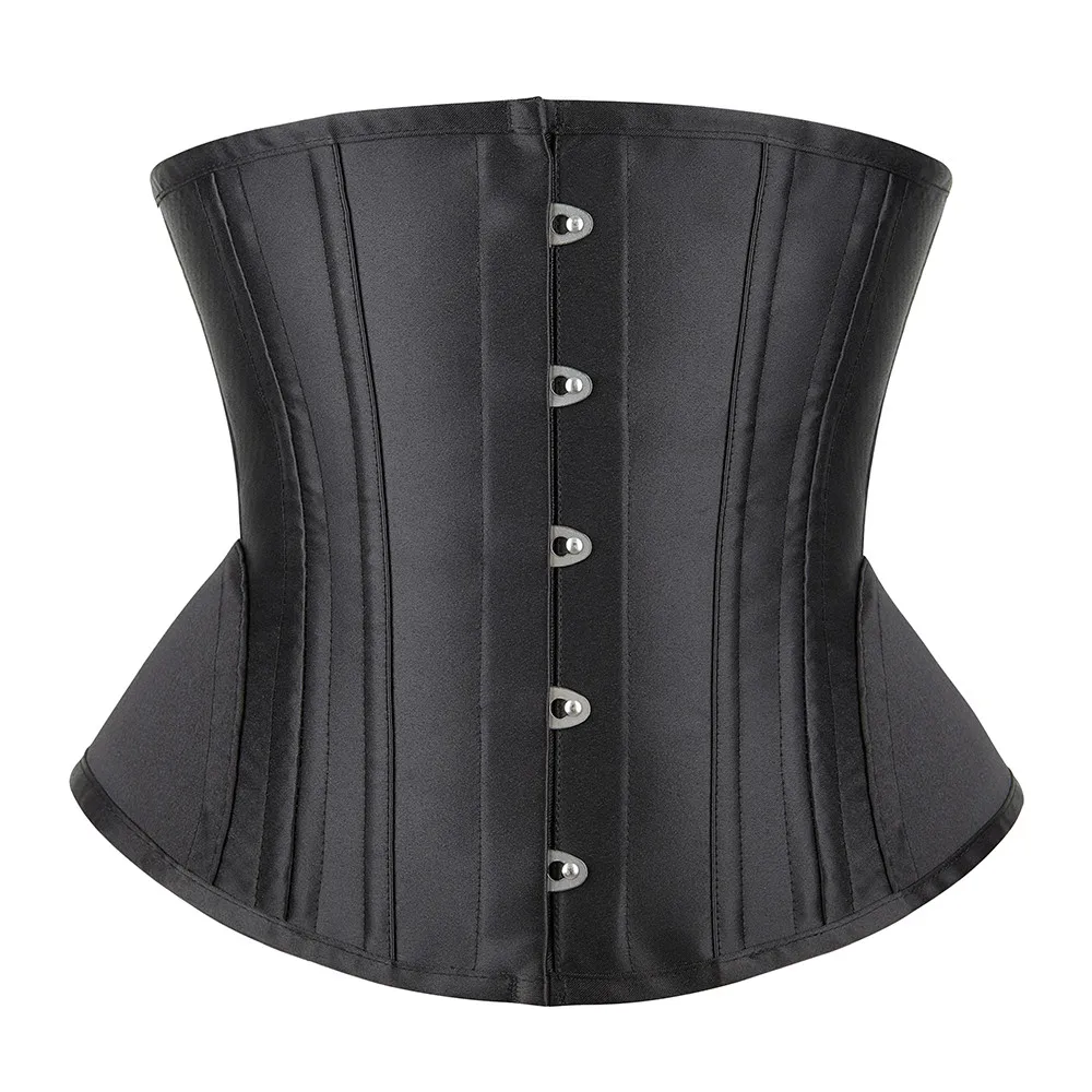 Underbust Corset 24 Spiral Steel Boned Body Shaper Woman Sexy Waist Control Black Satin Waist Cincher Corselet Top
Underbust Corset 24 Spiral Steel Boned Body Shaper Woman Sexy Waist Control Black Satin Waist Cincher Corselet Top