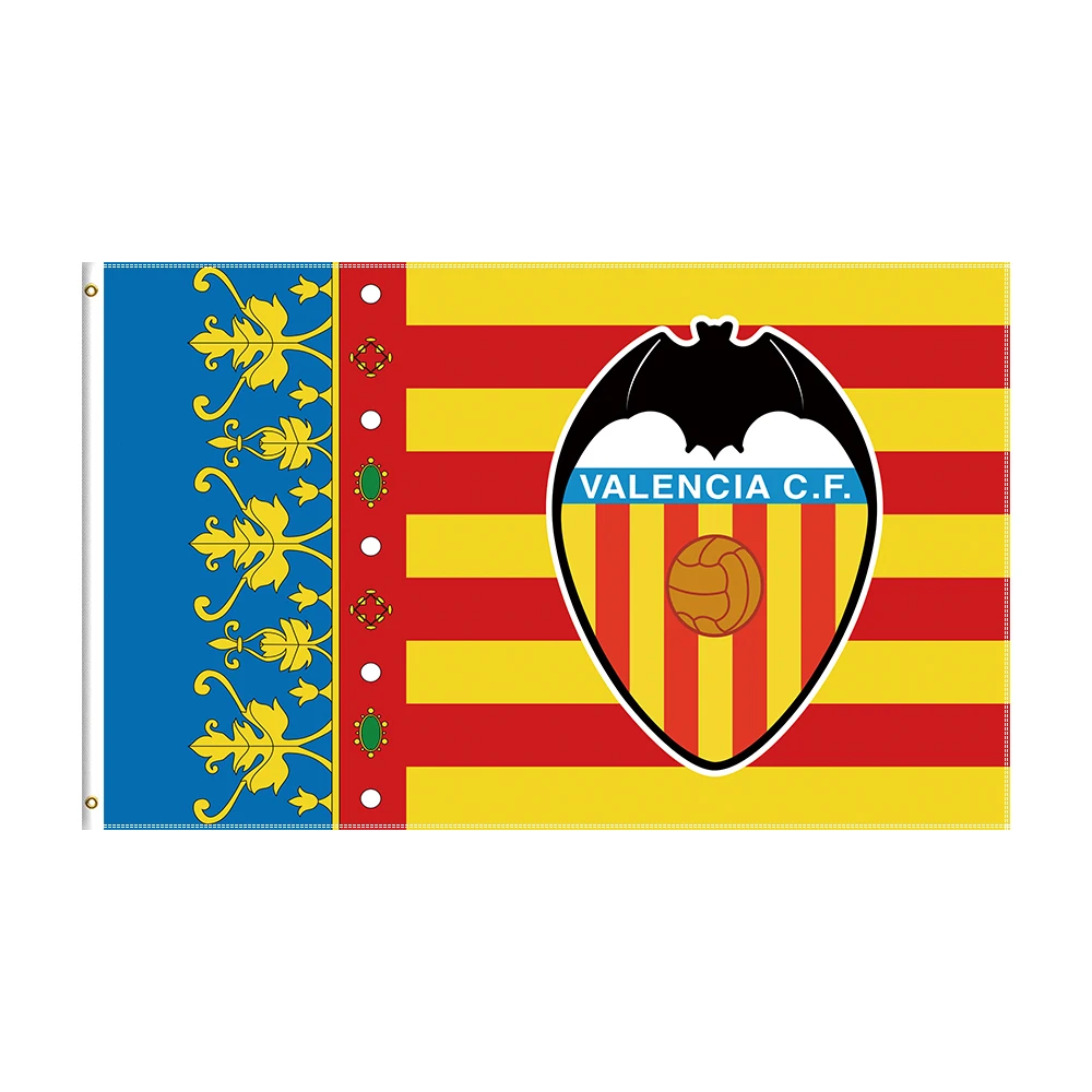 3x5 Ft Valencias Flag Polyester Printed Football Banner For Decor 
3x5 Ft Valencias Flag Polyester Printed Football Banner For Decor