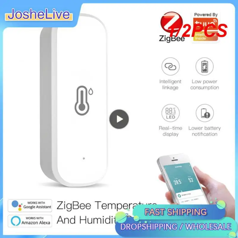 Умный гигрометр Tuya Zigbee/Wi-Fi, устройство для измерения влажности и температуры в помещении, дистанционное управление через приложение, работает с Alexa, 1/2 шт.
Умный гигрометр Tuya Zigbee/Wi-Fi, устройство для измерения влажности и температуры в помещении, дистанционное управление через приложение, работает с Alexa, 1/2 шт.