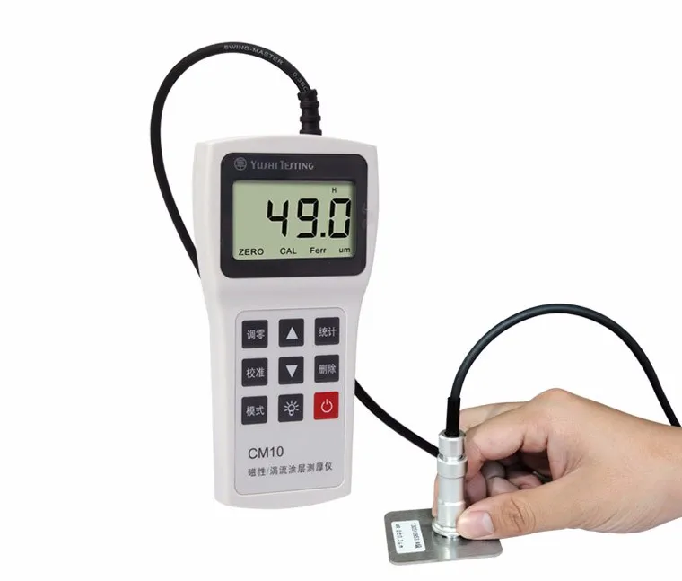 Portable paint thickness detector magnetic and eddy current paint coating thickness gauge
Portable paint thickness detector magnetic and eddy current paint coating thickness gauge