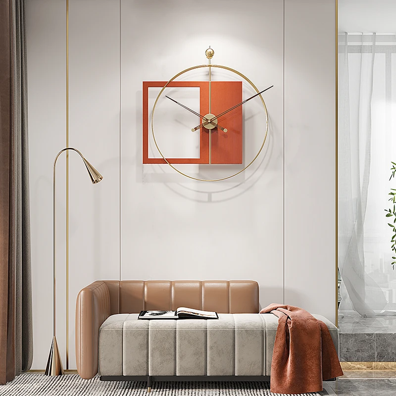 

Particular Wall Clocks Luxury Giant Clock Bright Home Decoration Accessories for Living Room Orologi Da Parete Decorations DX