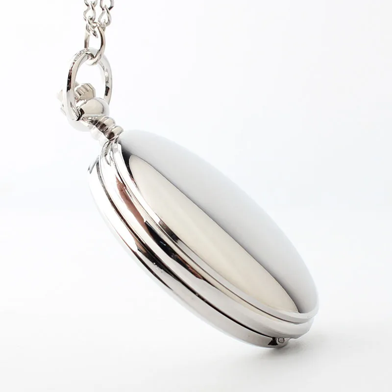 5PCS Luxury High Quality Sliver Quartz Pocket Watch for Men Women Laser Engraved Carving Case Fob Chain Pendant Necklace Clock 
5PCS Luxury High Quality Sliver Quartz Pocket Watch for Men Women Laser Engraved Carving Case Fob Chain Pendant Necklace Clock