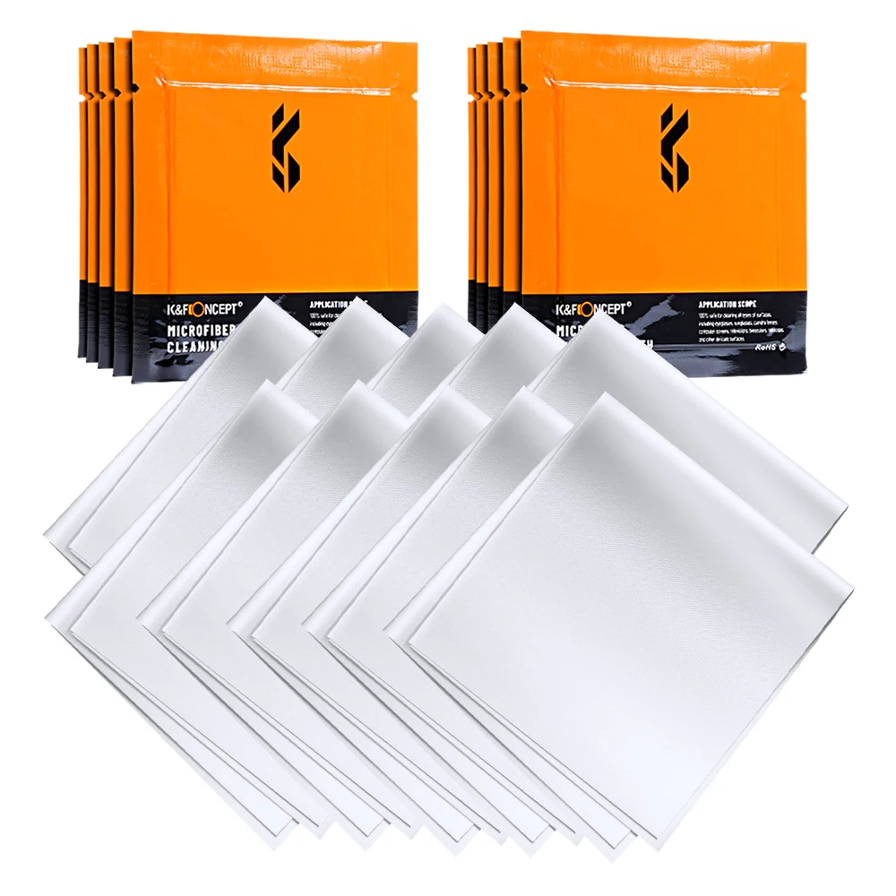 K&F Concept 10 Pack Individually Vacuum Wrapped Microfiber Cleaning Cloths for Camera Lens Glasses Phones LCD Screens and More
K&F Concept 10 Pack Individually Vacuum Wrapped Microfiber Cleaning Cloths for Camera Lens Glasses Phones LCD Screens and More